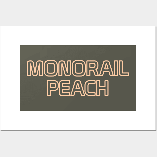 Monorail Peach Wall Art by Tomorrowland Arcade